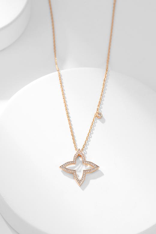 驴家 四芒星镂空满钻项链 （XTY） 商品图6