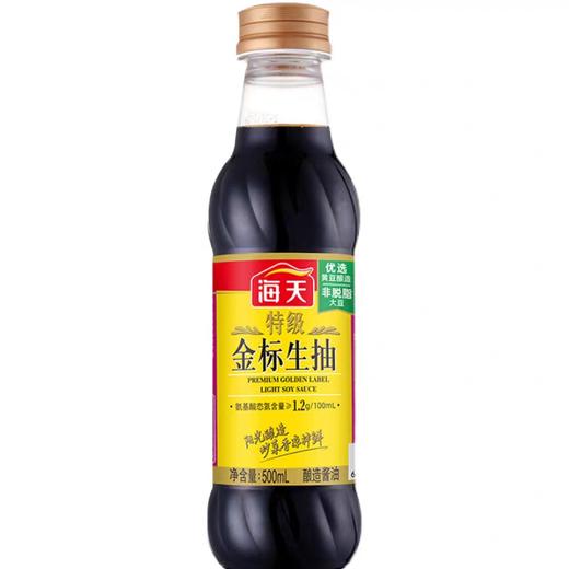 海天特级金标生抽   500ml/瓶 商品图0