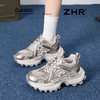 ZHR【厚底6cm】复古老爹鞋春季小个子内增高休闲鞋渔网透气运动鞋 商品缩略图5