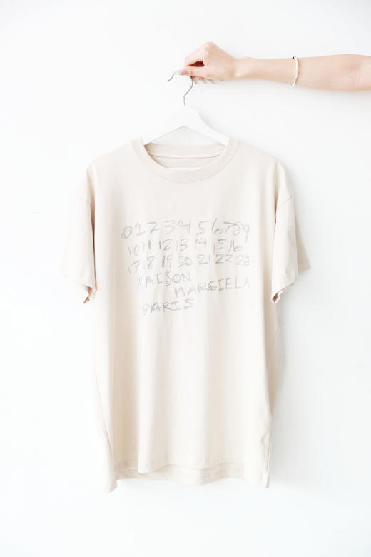 松弛感字母t恤，浪漫法式半袖。慵懒氛围气质圆领全棉t恤E012968 商品图4