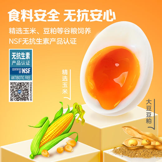 香满园减胆固醇可生食鲜鸡蛋6枚/盒*4盒装 商品图2