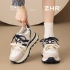 ZHR【7.5CM】隐形内增高二层猪皮真皮小白鞋2026春季新款德训鞋女 商品缩略图7