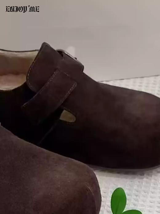 【门店同款】ENJOY冬季真毛垫全包博肯鞋 168795468 商品图4