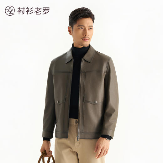 【玄甲七号】真绵羊皮牛纹隐形口袋皮衣257Y0L507N[门店专款] 商品图0