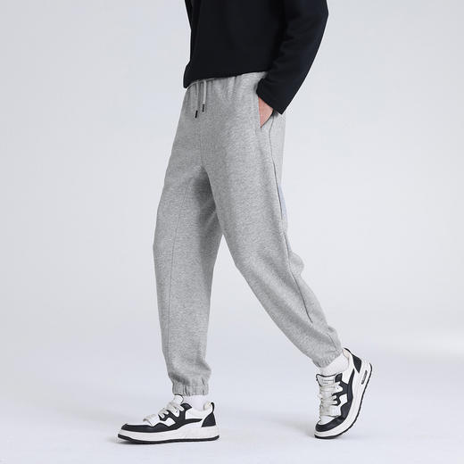 GXG男装26春季时尚潮流简约百搭日常通勤束脚裤男式直筒休闲长裤K&C 商品图2