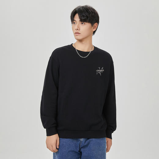 GXG男装【创意前后背图案】26春季潮流亲肤舒适简约男式圆领卫衣K&C 商品图2