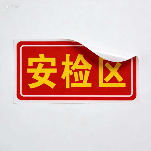 【JL】安检区贴纸（72*83） 商品图0