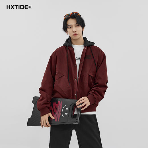 【新品上新】HX 冬季短款带帽棉服C112540013101 商品图1