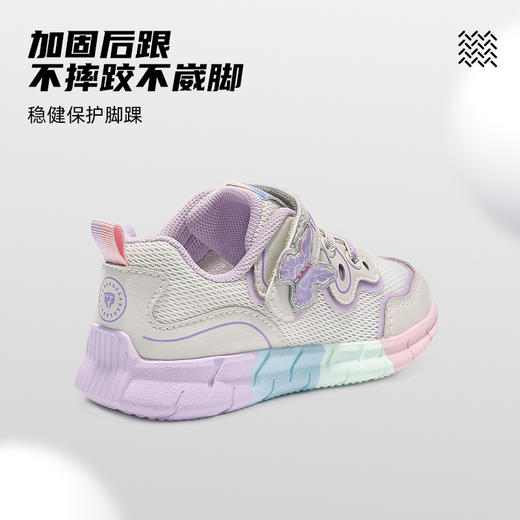 泰兰尼斯春款小童段舒适潮搭透气女童运动鞋T01X3A2542 商品图5