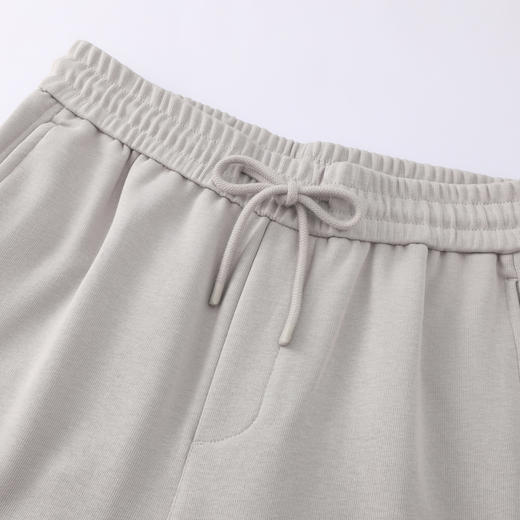 GXG男装26春季精梳华棉弹力舒适松紧腰系绳休闲阔腿裤男式直筒裤K&C 商品图4