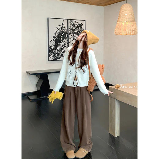 <曾小咸推荐>2.10现货秒杀 ！微信超特价！刺绣毛衣开衫 日常169.99 立减80 秒杀89.99！！ 商品图2