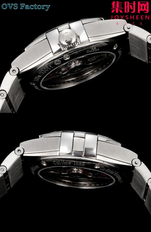 经典传承，卓越新生——欧米茄OVS星座情侣系列 情侣机械腕表 对版摆轮带砝码螺丝 双T黑摆轮 表盘尺寸：男款38mm 女款27mm 商品图6