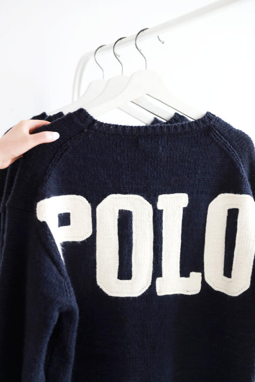 东都限定，怎么会这么温柔。胸口小标+背后大印花粗线毛衣E012988 商品图4