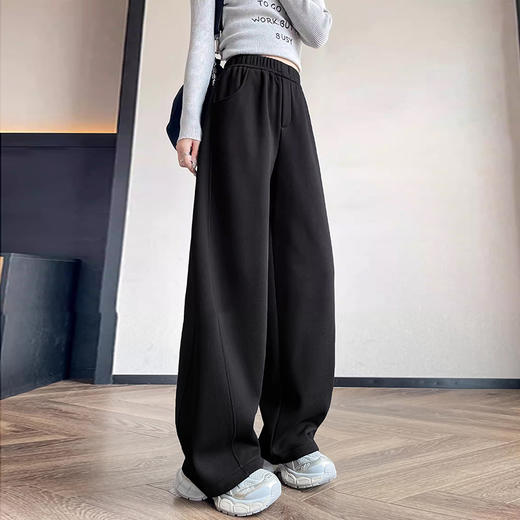 裁缝学苑AH120弯刀裤纸样女装女新款加绒加厚阔腿高腰卫裤子美式镰刀裤样板 商品图1