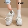 ZHR真皮舒适德训鞋厚底增高运动休闲鞋2026春秋新款百搭阿甘鞋女 商品缩略图5