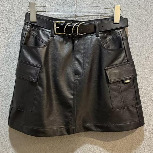 NC配皮带简约百搭皮半裙51031（黑）冬季 954011900321 商品图0