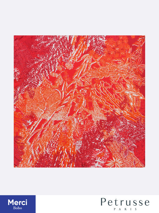 Petrusse 贝图丝 Eve soie 秘林幽梦 真丝方巾 商品图0