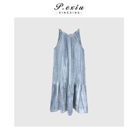04-3潘依绣丁丁宠粉度假风法式浪漫吊带连衣裙Q18723