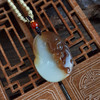 【天然正品】天然新疆且末料细腻油润度佳瑞兽糖白玉和田玉吊坠项链41.8*29.7*12.8MM（皆取最大值）170126NJS69 商品缩略图6