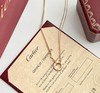 独家对版CNC数控精雕 精工高定 卡地亚Cartier 经典Love双层大饼项链 精致简约的一款，玫瑰金百搭不挑肤色 无论是简约基础搭配还是华丽礼服都能轻松驾驭~ 商品缩略图0