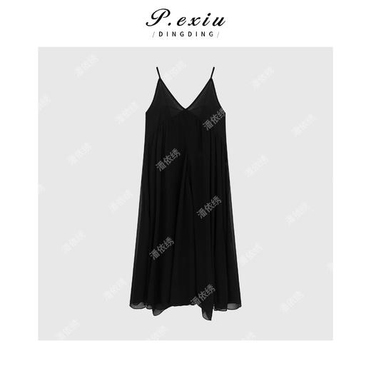 04-3潘依绣丁丁宠粉法式V领不规则薄纱吊带裙Q98321 商品图0