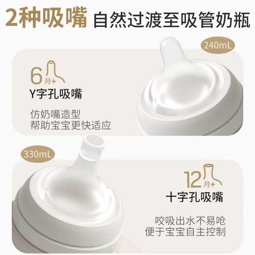 贝亲自然离乳重力球吸管奶瓶240mL-经典款(6月+)包邮 商品图2