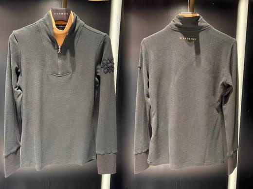 St家新款早春女士半拉链假两件长袖上衣来了！这款立领拉链款，非常实用，不亲眼看，上身体会，很难能和网上市场货平替拉开差距呢。面料全部是原厂，微拉毛无色差，非常洋气的颜色，随意搭配下装就很美很时尚！ 商品图1