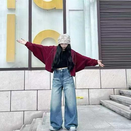 NC连帽大廓形拉链卫衣外套50707（红）秋季253060120321 商品图0