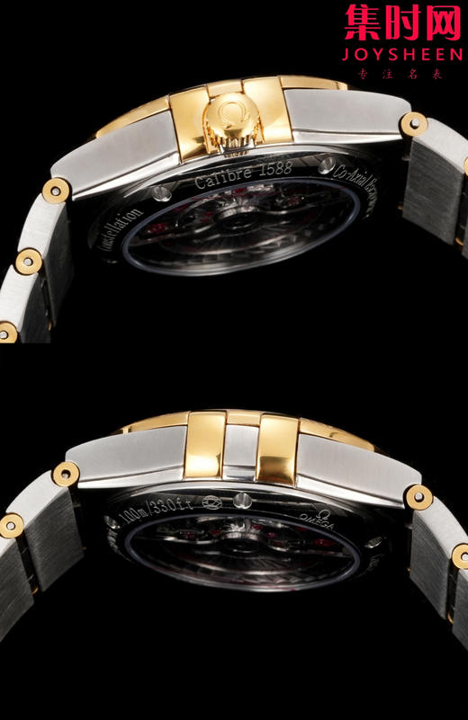 经典传承，卓越新生——欧米茄OVS星座情侣系列 情侣机械腕表 对版摆轮带砝码螺丝 双T黑摆轮 表盘尺寸：男款38mm 女款27mm 商品图6