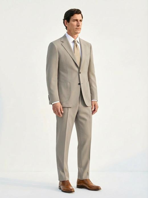 「58款可选」Hardy Minnis Fresco III 强捻抗皱意式全麻衬套装 商品图5