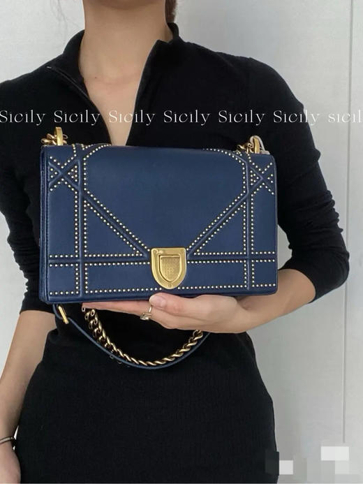 Dior Diorama 中号 牛仔 盾牌包 商品图2