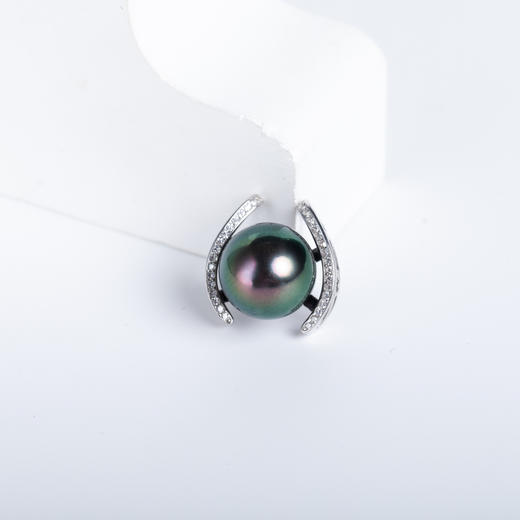 大溪地黑珍珠双拥吊坠 DZ254 商品图2