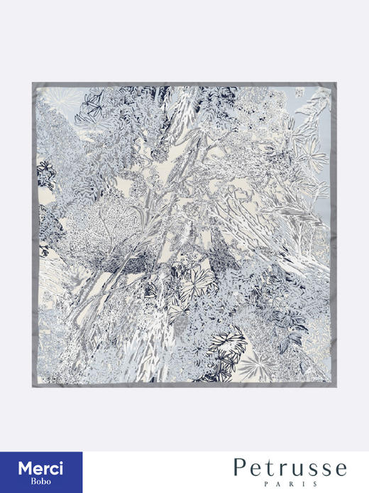 Petrusse 贝图丝 Eve soie 秘林幽梦 真丝方巾 商品图3