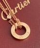 独家对版CNC数控精雕 精工高定 卡地亚Cartier 经典Love双层大饼项链 精致简约的一款，玫瑰金百搭不挑肤色 无论是简约基础搭配还是华丽礼服都能轻松驾驭~ 商品缩略图1