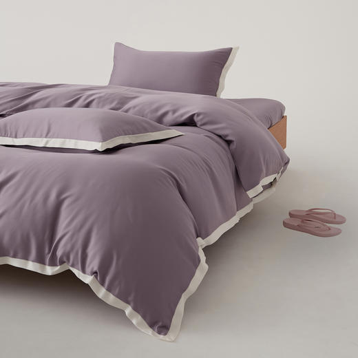 【品牌直发】加倍生活 60支天丝拼角四件套-南山系列 7色可选 学生宿舍三件套 商品图4