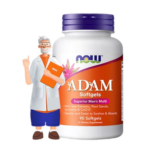 NOW 男士多种维生素软胶囊 90粒/瓶男士多维美国进口 商品图0