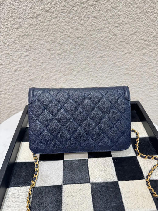 Chanel Vanity 深蓝 荔枝纹牛 发财包 商品图1