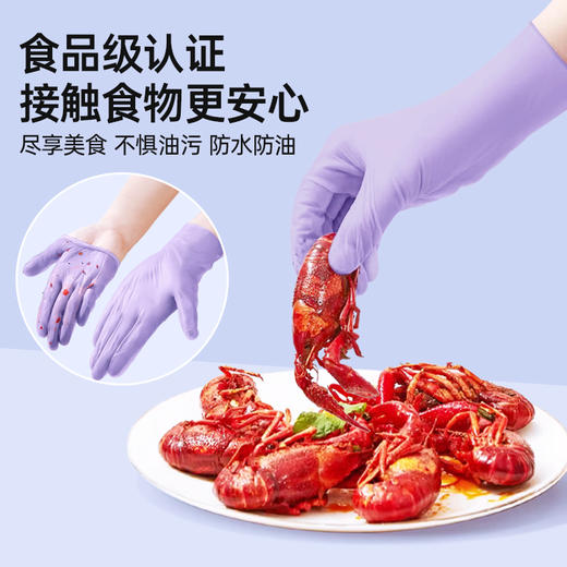 【GRAREY格瑞亚-丁腈手套】高弹拉力加厚耐用，全方位保护我们的双手，家务清洁没烦恼~ 商品图3