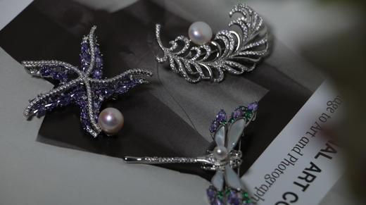 新年福利组合 珍珠胸针三件套 商品图0