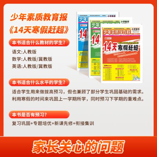 2026春 二年级 数学 《14天寒假赶超》 商品图3
