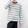 714street轻薄条纹长袖上衣2026春季新款潮牌休闲圆领混纺T恤男女 商品缩略图0