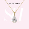 ShiningHouse[培育] 18k金钻石吊坠 水滴形1克拉钻单钻人工真钻人造钻石K金吊坠简约钻石吊坠悦己送礼臻选（仅吊坠）（项链另行选购）【此商品不支持7天无理由退货退款】预计3日发货 商品缩略图0
