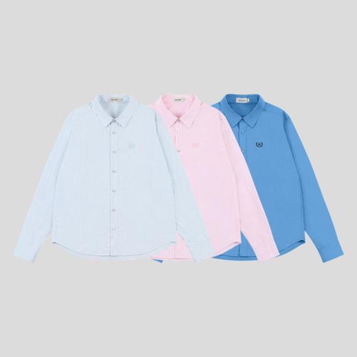 GOODBAI 新款刺绣logo宽松翻领长袖衬衫女 商品图1