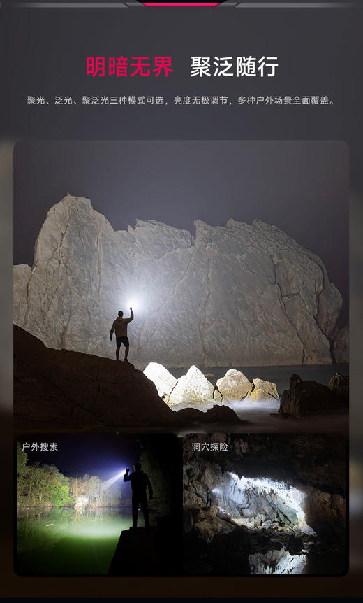 Fenix LR35R PRO 马年限定版高性能强光手电筒10000流明大泛光户外探洞搜救手电 商品图4