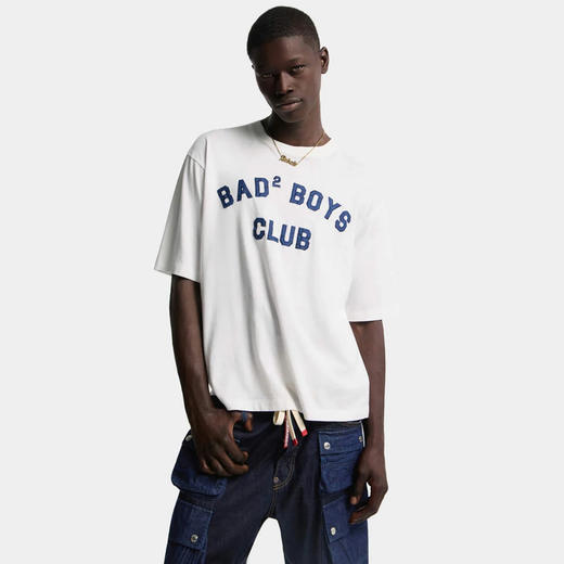 DSQUARED2 男士字母徽标印花棉质圆领短袖T恤 白色 S74GD1529 D20108 100 商品图2