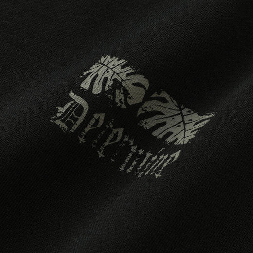 GXG男装【100%棉】26春季椰树叶子风景印花运动休闲男式圆领卫衣K&C 商品图3