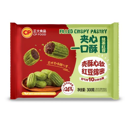 正大300g抹茶红豆夹心一口酥 商品图0