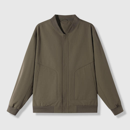 GXG男装26春季潮流棒球服日常通勤简约纯色经典宽松休闲男式夹克K&C 商品图4