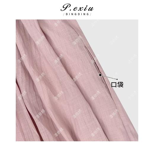 04-3潘依绣丁丁宠粉优雅浪漫氛围感圆领吊带连衣裙Q78541 商品图2