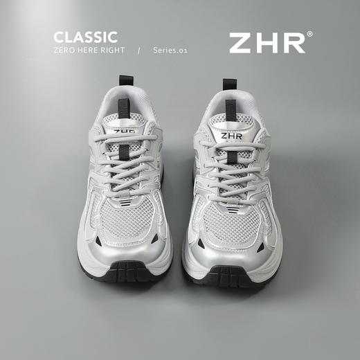 ZHR厚底增高【5cm】银色老爹鞋2026春季新款小个子轻便休闲鞋女鞋 商品图7
